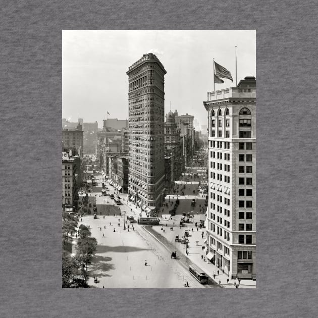 Vintage Photograph of The NYC Flat Iron Building 3 by Bravuramedia